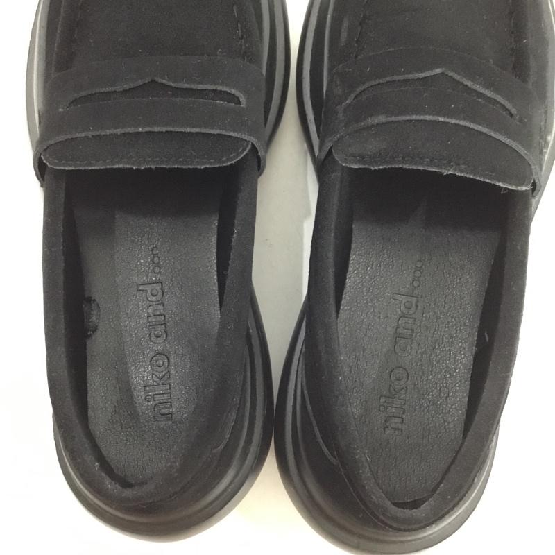 ニコアンド niko and... ローファー ローファー ローファースニーカー L 無地 黒 / ブラック / black レディース USED 古着 中古 10162495