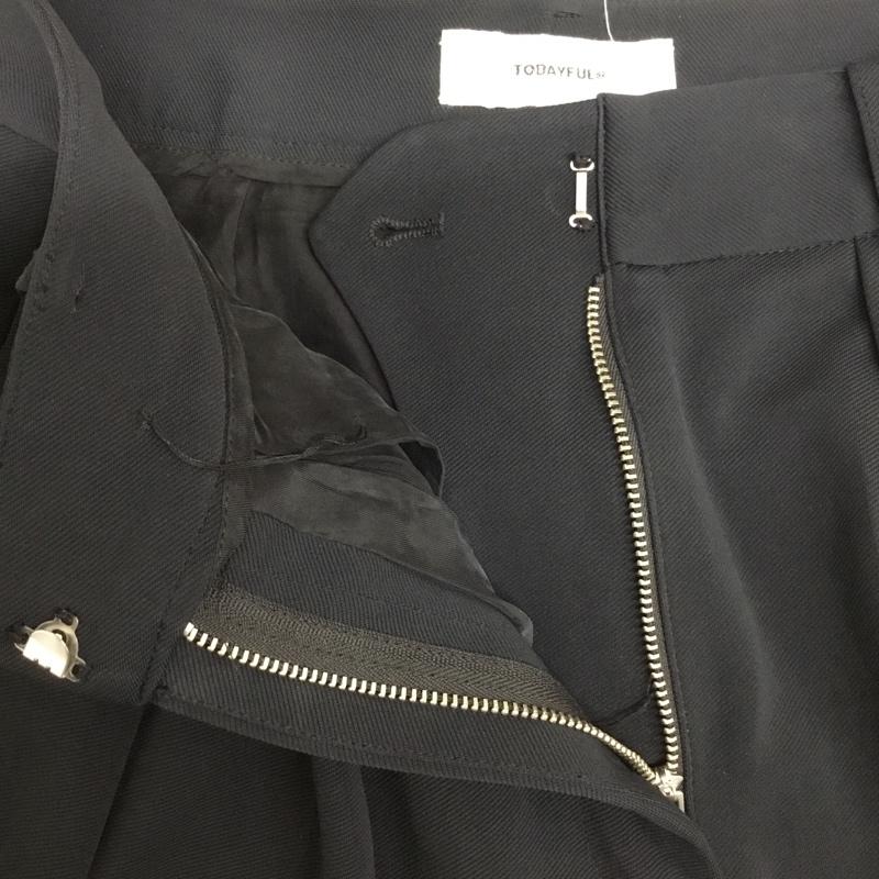 トゥデイフル TODAYFUL パンツ ワークパンツ、ペインターパンツ スラックスパンツ ワイドパンツ タックパンツ 38インチ 無地 ダークグレー / ダークグレー / メンズ USED 古着 中古 10162498