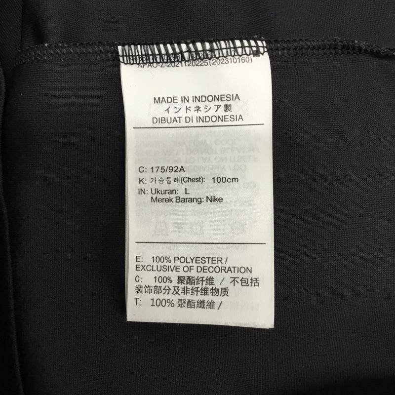 ナイキ NIKE Tシャツ 長袖 長袖カットソー プリントカットソー クルーネック L ロゴ、文字 黒 / ブラック / black メンズ USED 古着 中古 10162503