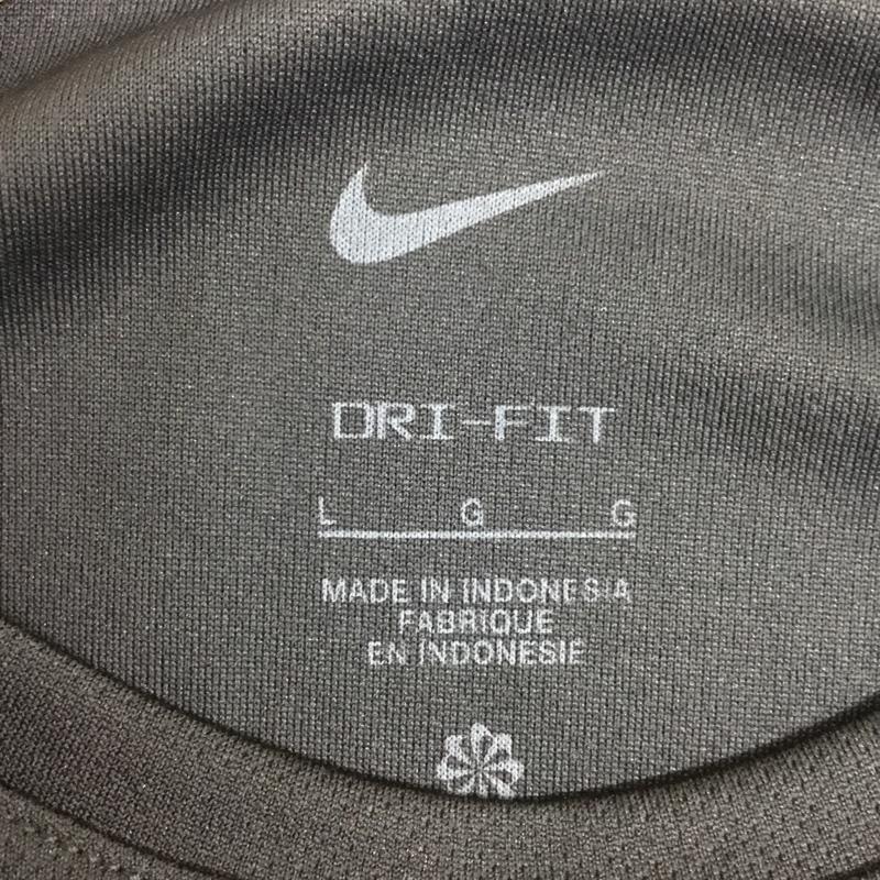 ナイキ NIKE Tシャツ 長袖 長袖カットソー プリントカットソー クルーネック L ロゴ、文字 黒 / ブラック / black メンズ USED 古着 中古 10162503