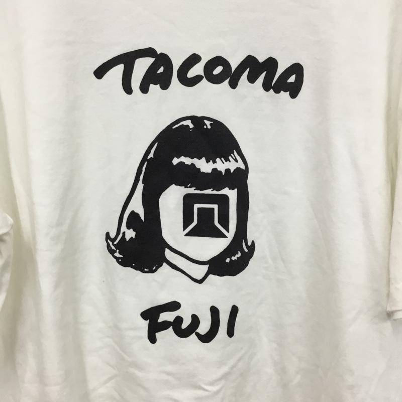 タコマ フジ レコード TACOMA FUJI RECORDS Tシャツ 半袖 半袖カットソー プリントTシャツ クルーネックカットソー XL プリント 白 / ホワイト / white メンズ USED 古着 中古 10162506