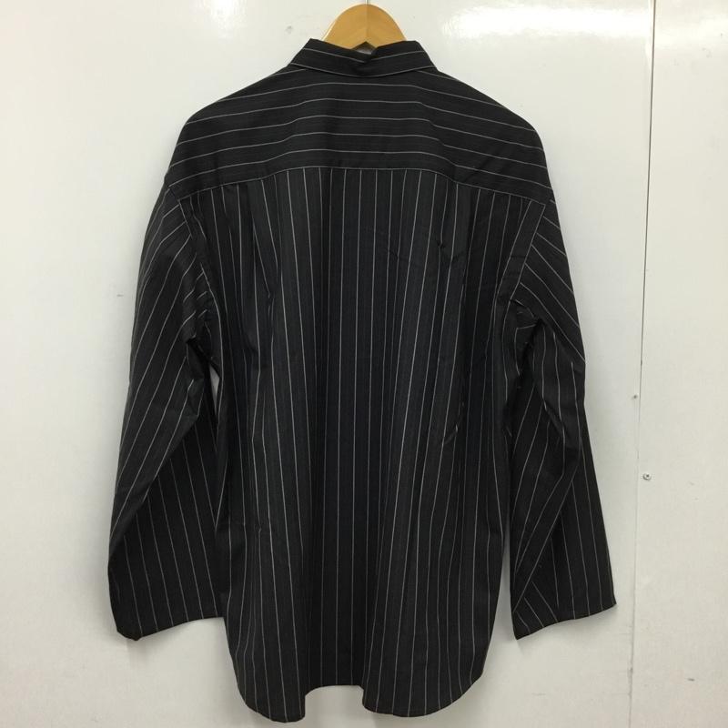 アンフォロー UNFOLLOW シャツ、ブラウス 長袖 長袖シャツ ストライプシャツ カラーシャツ 2 ストライプ 紺 / ネイビー / navy メンズ USED 古着 中古 10162509