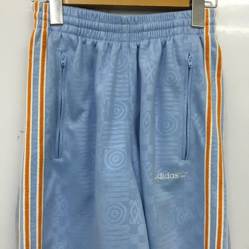 アディダス adidas パンツ ショートパンツ ショートパンツ ハーフパンツ カジュアルパンツ ロゴ、文字 水色 / ライトブルー / メンズ USED 古着 中古 10162516