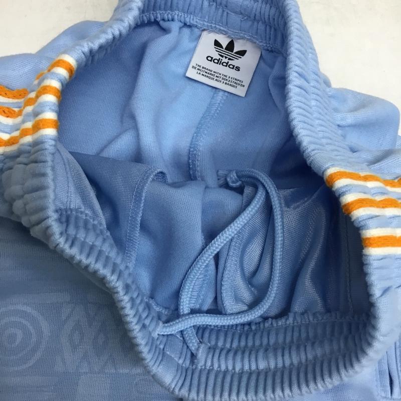 アディダス adidas パンツ ショートパンツ ショートパンツ ハーフパンツ カジュアルパンツ ロゴ、文字 水色 / ライトブルー / メンズ USED 古着 中古 10162516