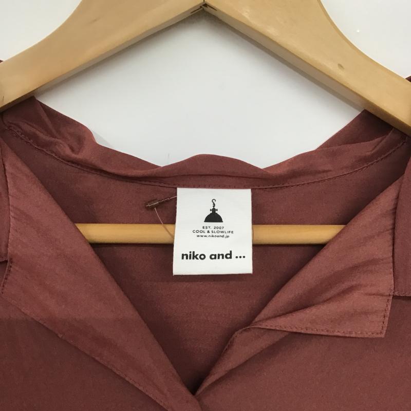 ニコアンド niko and... シャツ、ブラウス 長袖 無地 えんじ / ワインレッド / dark red レディース USED 古着 中古 10162529