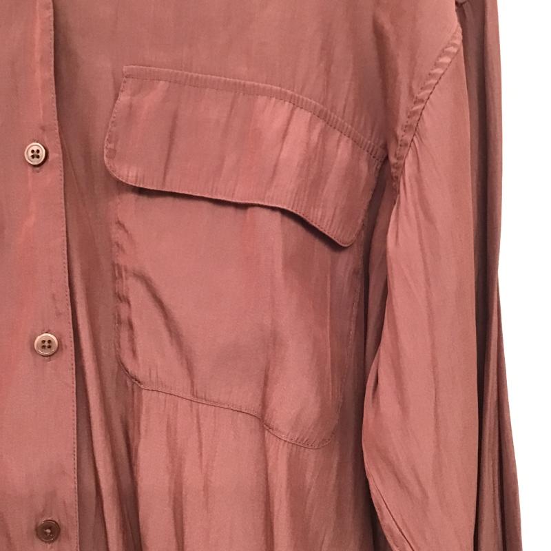 ニコアンド niko and... シャツ、ブラウス 長袖 無地 えんじ / ワインレッド / dark red レディース USED 古着 中古 10162529
