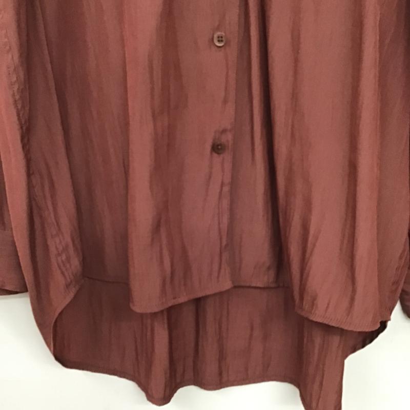 ニコアンド niko and... シャツ、ブラウス 長袖 無地 えんじ / ワインレッド / dark red レディース USED 古着 中古 10162529