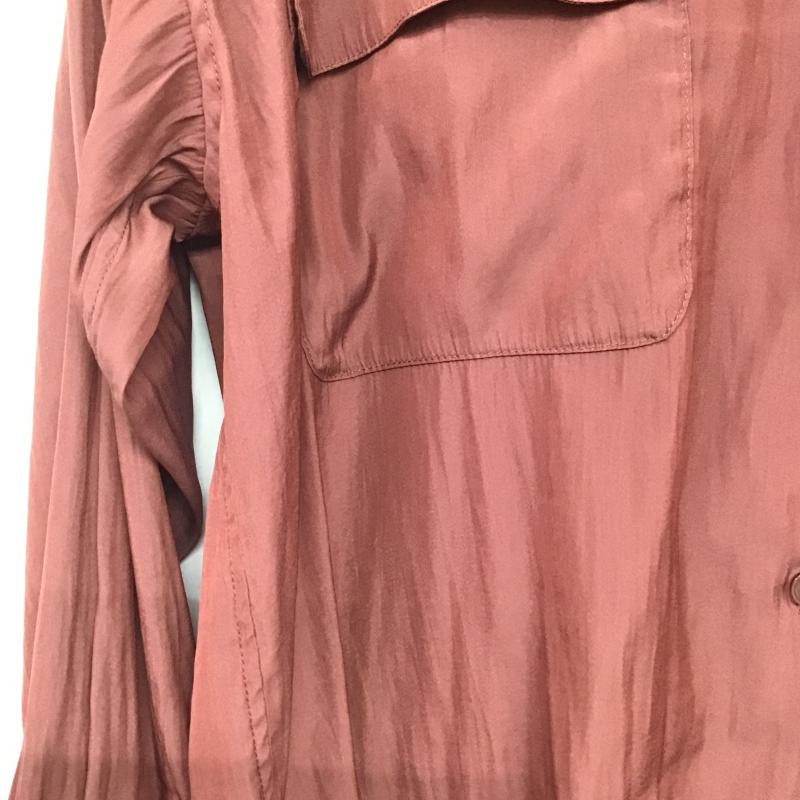 ニコアンド niko and... シャツ、ブラウス 長袖 無地 えんじ / ワインレッド / dark red レディース USED 古着 中古 10162529