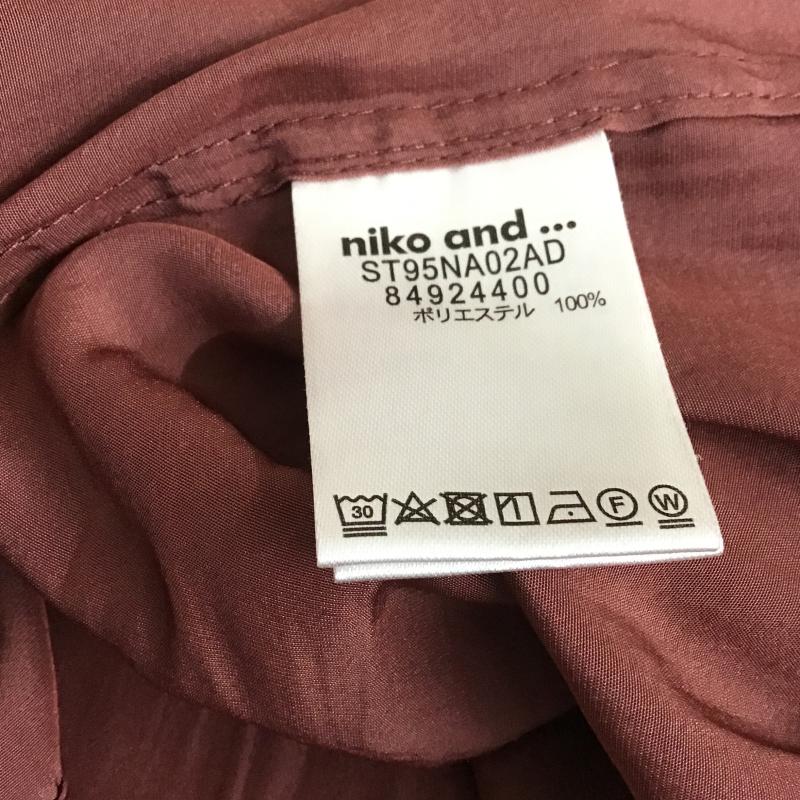 ニコアンド niko and... シャツ、ブラウス 長袖 無地 えんじ / ワインレッド / dark red レディース USED 古着 中古 10162529
