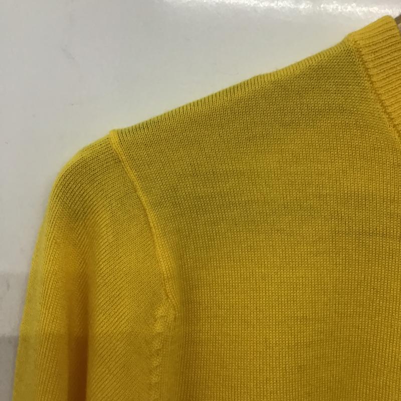 イネド INED カーディガン 長袖 9 無地 黄 / イエロー / yellow レディース USED 古着 中古 10162530