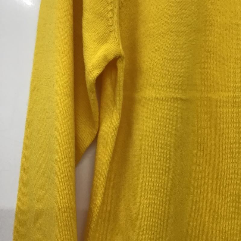 イネド INED カーディガン 長袖 9 無地 黄 / イエロー / yellow レディース USED 古着 中古 10162530