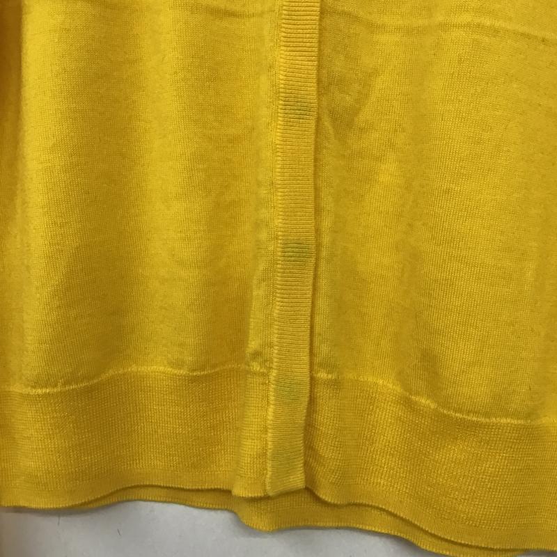 イネド INED カーディガン 長袖 9 無地 黄 / イエロー / yellow レディース USED 古着 中古 10162530