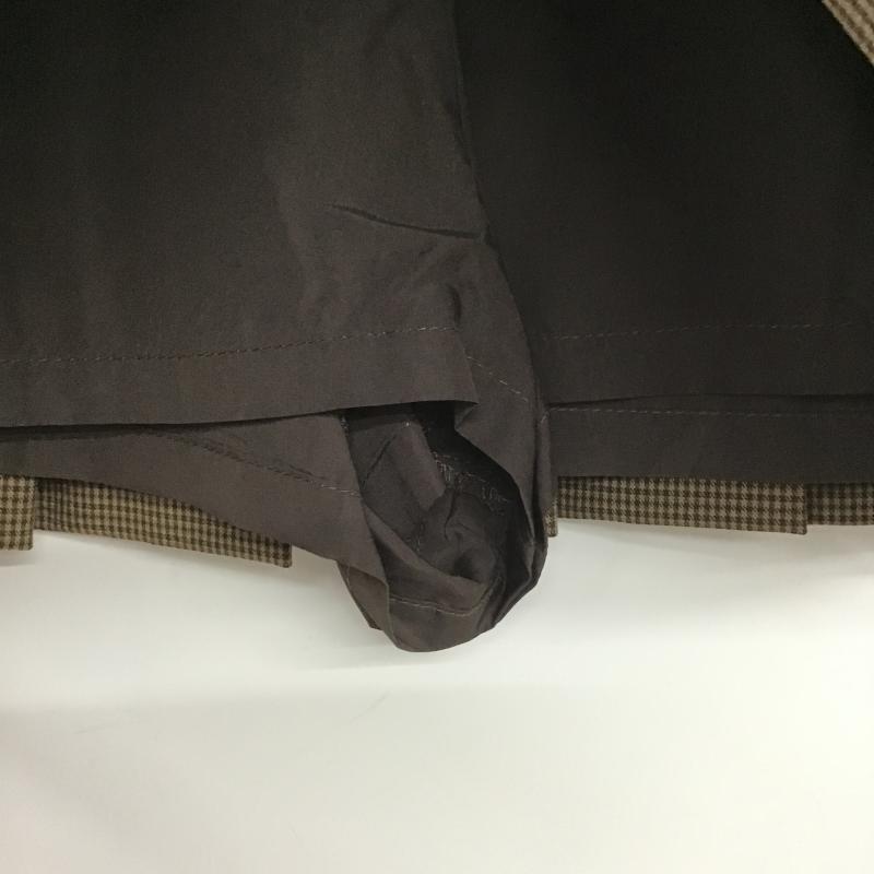 ザラ ZARA スカート ミニスカート インナーパンツ付き L チェック 茶 / ブラウン / brown レディース USED 古着 中古 10162539