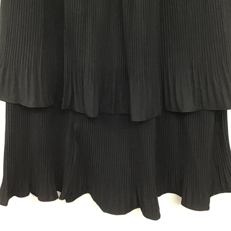 ラコレ LAKOLE スカート ロングスカート 無地 黒 / ブラック / black レディース USED 古着 中古 10162553