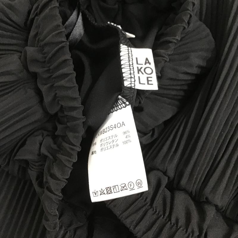 ラコレ LAKOLE スカート ロングスカート 無地 黒 / ブラック / black レディース USED 古着 中古 10162553