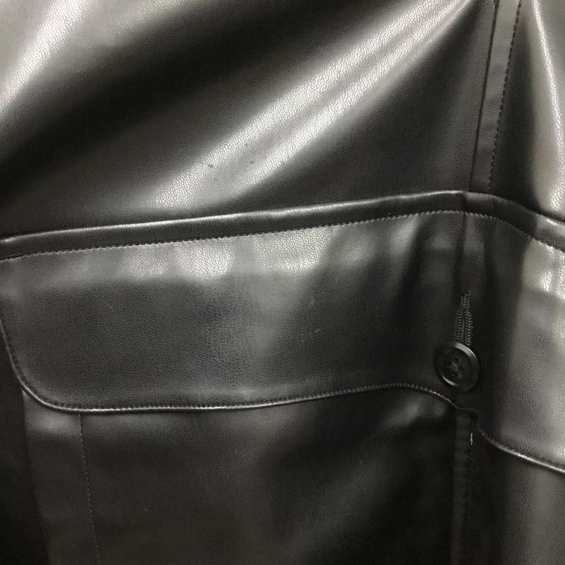 ハバーザック HAVERSACK ジャケット、上着 ジャンパー、ブルゾン 472501 フェイクレザージャケット プルオーバー XL 無地 黒 / ブラック / black メンズ USED 古着 中古 10162555