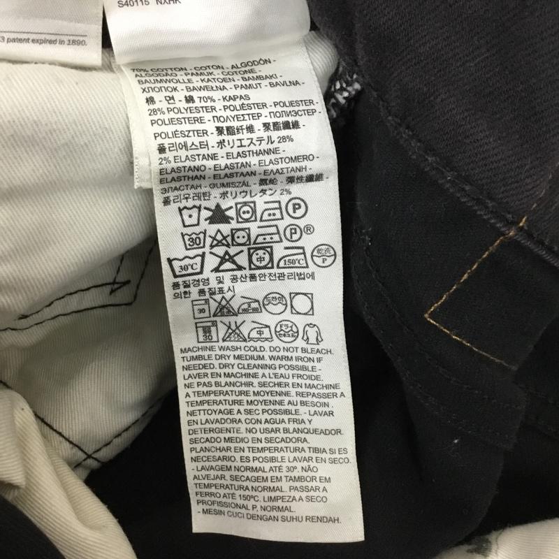 リーバイストラウスアンドコー Levi Strauss & co. パンツ デニム、ジーンズ スリムパンツ ストレッチパンツ カジュアルパンツ 29インチ 無地 ダークグレー / ダークグレー / メンズ USED 古着 中古 10162558