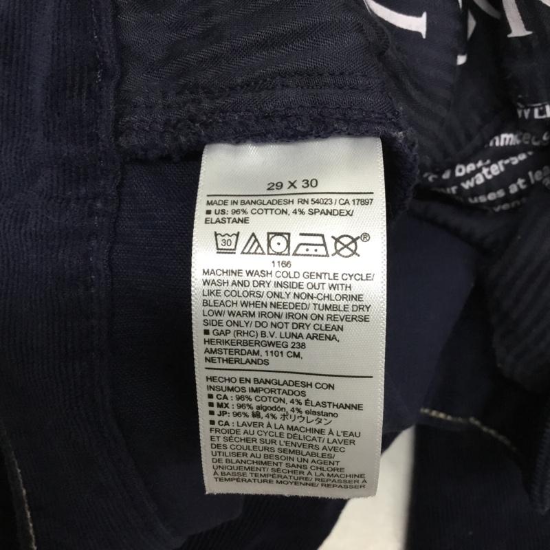 バナナリパブリック BANANA REPUBLIC パンツ デニム、ジーンズ コーデュロイパンツ スリムパンツ カジュアルパンツ ストレッチパンツ 29インチ 無地 紺 / ネイビー / navy メンズ USED 古着 中古 10162563