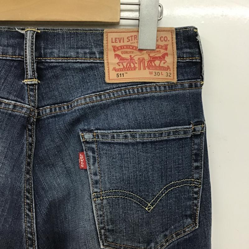 リーバイストラウスアンドコー Levi Strauss & co. パンツ デニム、ジーンズ デニムパンツ スリムパンツ カジュアルパンツ ストレッチパンツ 30インチ 無地 インディゴ / インディゴ / Indigo メンズ USED 古着 中古 10162569