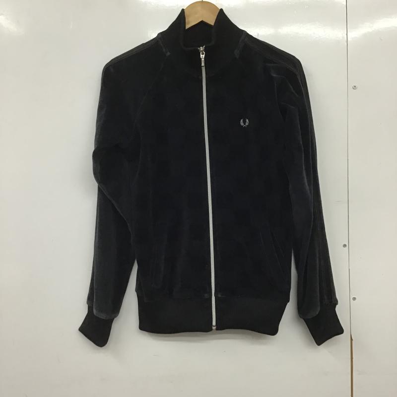 フレッドペリー FRED PERRY ジャケット、上着 ジャンパー、ブルゾン ジップアップジャケット アウター ヴェルベット 40 ロゴ、文字 紺 / ネイビー / navy メンズ USED 古着 中古 10162575