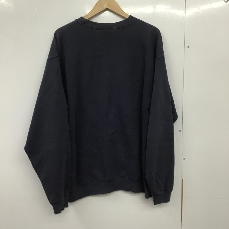 リー Lee トレーナー 長袖 長袖トレーナー スウェット クルーネック プルオーバー プリント 紺 / ネイビー / navy メンズ USED 古着 中古 10162576