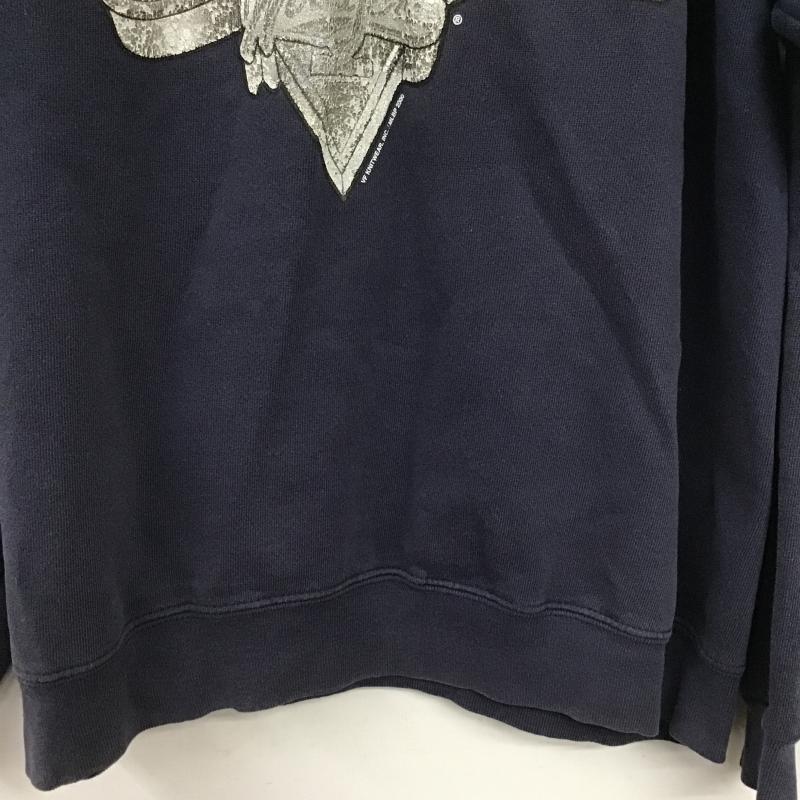 リー Lee トレーナー 長袖 長袖トレーナー スウェット クルーネック プルオーバー プリント 紺 / ネイビー / navy メンズ USED 古着 中古 10162576