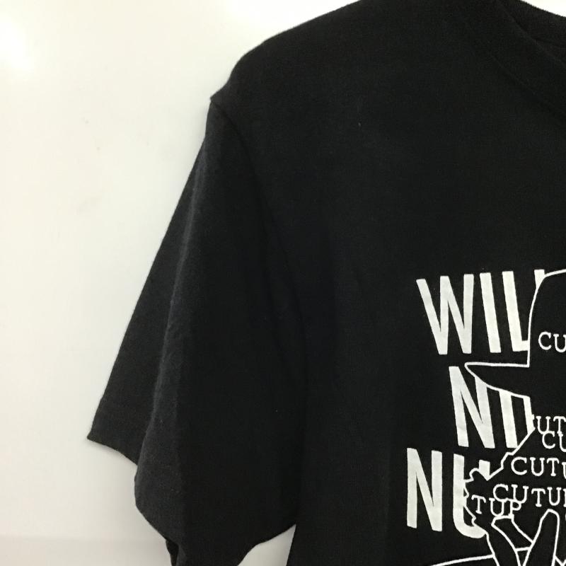 ナンバーナイン NUMBER (N)INE Tシャツ 半袖 半袖カットソー プリントTシャツ クルーネックカットソー 2 プリント 黒 / ブラック / black メンズ USED 古着 中古 10162577