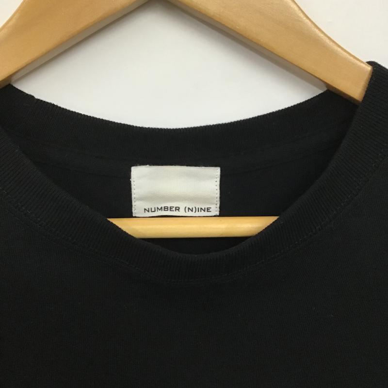 ナンバーナイン NUMBER (N)INE Tシャツ 半袖 半袖カットソー プリントTシャツ クルーネックカットソー 2 プリント 黒 / ブラック / black メンズ USED 古着 中古 10162577