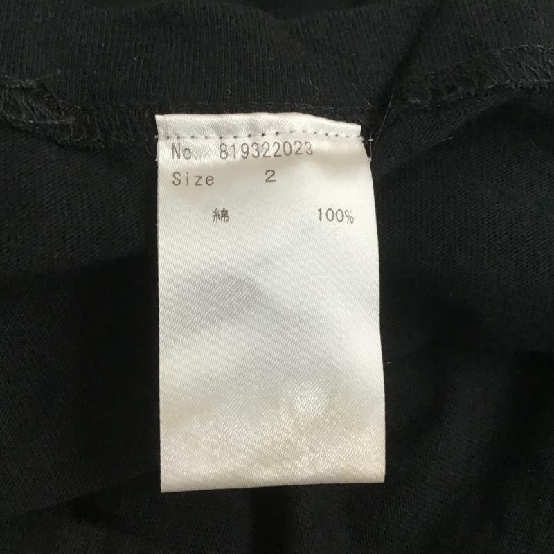 ナンバーナイン NUMBER (N)INE Tシャツ 半袖 半袖カットソー プリントTシャツ クルーネックカットソー 2 プリント 黒 / ブラック / black メンズ USED 古着 中古 10162577