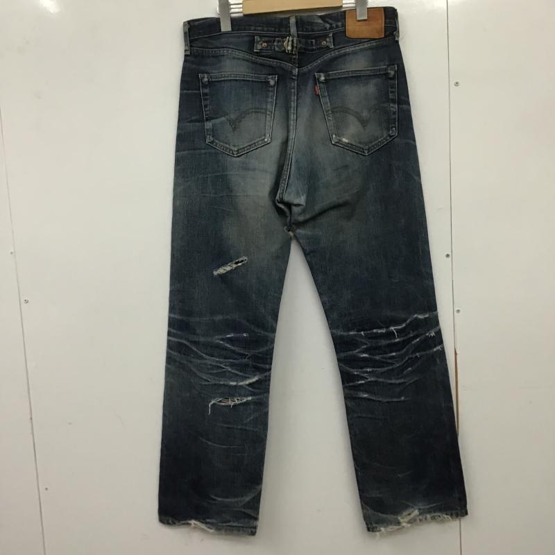 リーバイストラウスアンドコー Levi Strauss & co. パンツ デニム、ジーンズ デニムパンツ ワイドパンツ カジュアルパンツ 34インチ ダメージ加工 インディゴ / インディゴ / Indigo メンズ USED 古着 中古 10162580