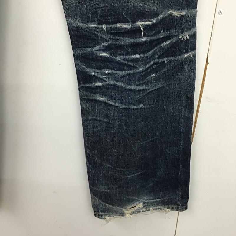 リーバイストラウスアンドコー Levi Strauss & co. パンツ デニム、ジーンズ デニムパンツ ワイドパンツ カジュアルパンツ 34インチ ダメージ加工 インディゴ / インディゴ / Indigo メンズ USED 古着 中古 10162580
