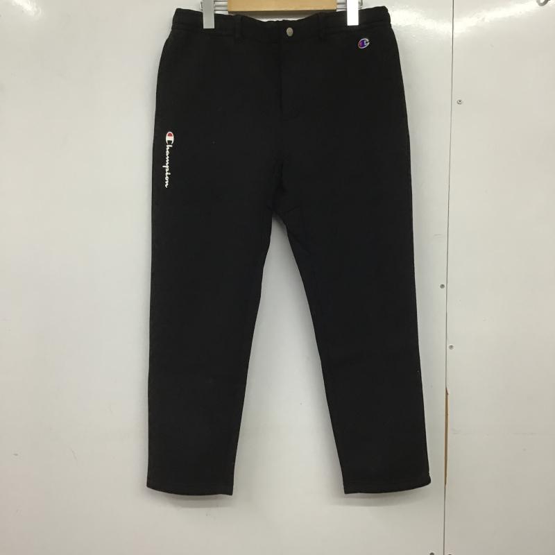 チャンピオン Champion パンツ ワークパンツ、ペインターパンツ ワイドパンツ カジュアルパンツ ワークパンツ スウェットパンツ M ロゴ、文字 黒 / ブラック / black メンズ USED 古着 中古 10162582