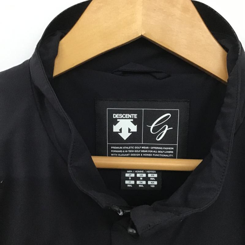 デサント DESCENTE ベスト ベスト ジップアップベスト ノースリーブカットソー アウター 無地 紺 / ネイビー / navy メンズ USED 古着 中古 10162587