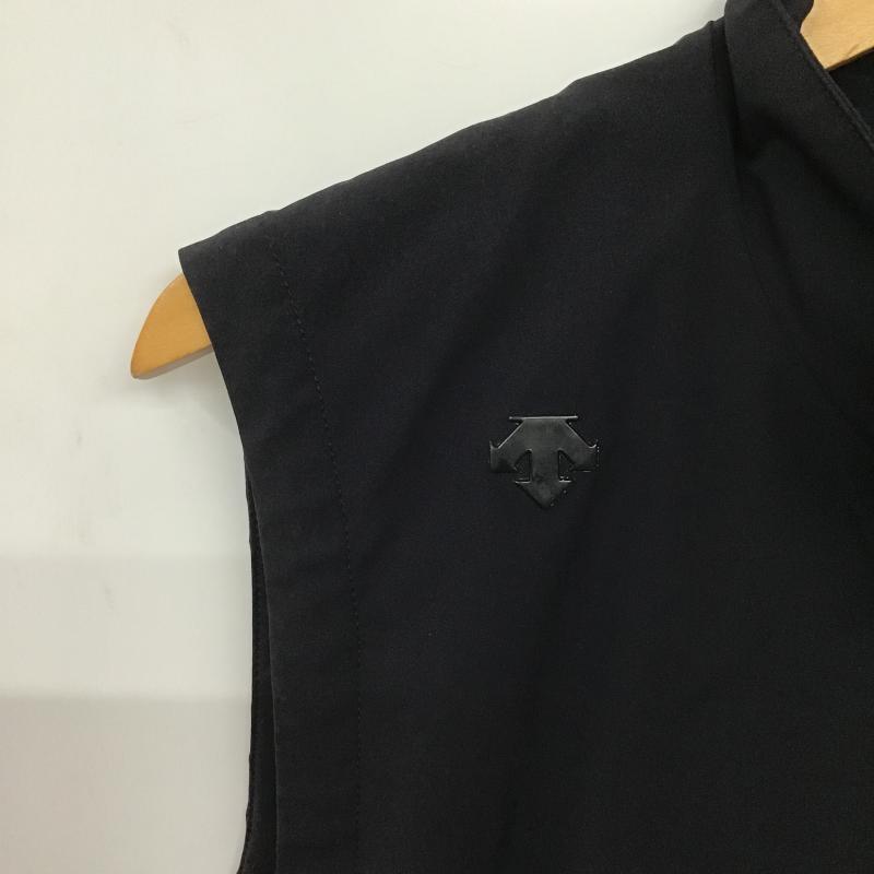 デサント DESCENTE ベスト ベスト ジップアップベスト ノースリーブカットソー アウター 無地 紺 / ネイビー / navy メンズ USED 古着 中古 10162587