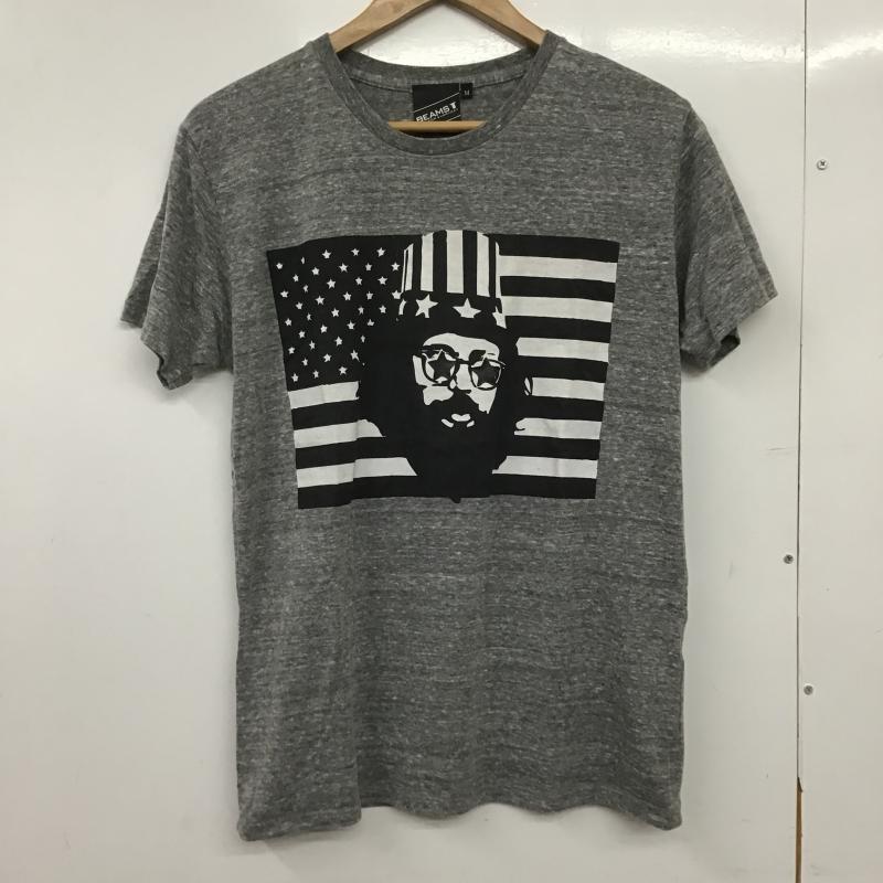 ビームス BEAMS Tシャツ 半袖 半袖カットソー プリントTシャツ クルーネックカットソー M プリント 灰 / グレー / gray メンズ USED 古着 中古 10162589