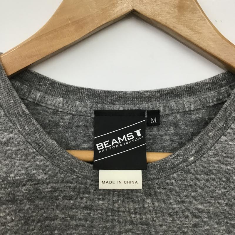 ビームス BEAMS Tシャツ 半袖 半袖カットソー プリントTシャツ クルーネックカットソー M プリント 灰 / グレー / gray メンズ USED 古着 中古 10162589