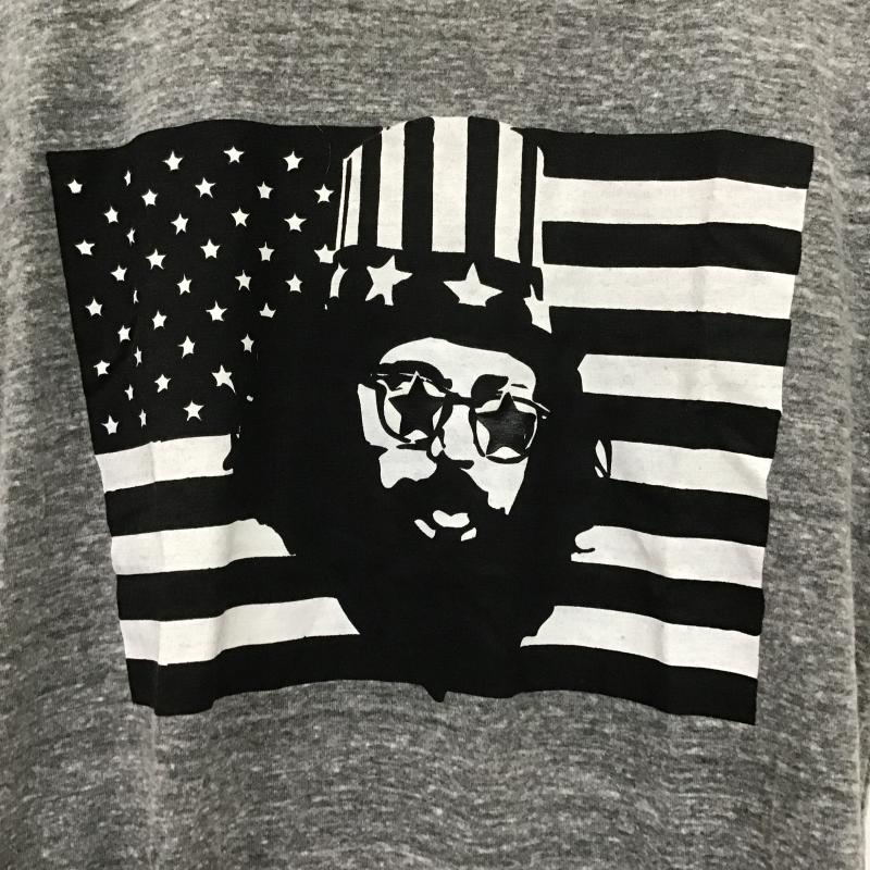 ビームス BEAMS Tシャツ 半袖 半袖カットソー プリントTシャツ クルーネックカットソー M プリント 灰 / グレー / gray メンズ USED 古着 中古 10162589