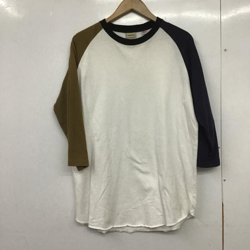 グッドウェア Goodwear カットソー 七分袖 七分丈カットソー クルーネックカットソー ラグラン M 無地 白 / ホワイト / white メンズ USED 古着 中古 10162590