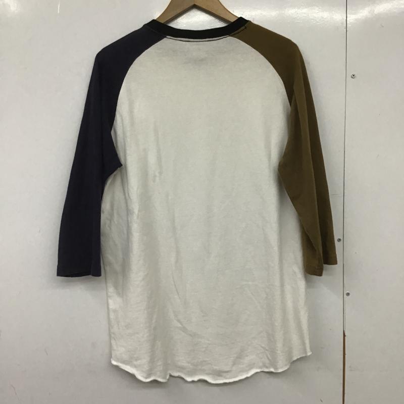 グッドウェア Goodwear カットソー 七分袖 七分丈カットソー クルーネックカットソー ラグラン M 無地 白 / ホワイト / white メンズ USED 古着 中古 10162590