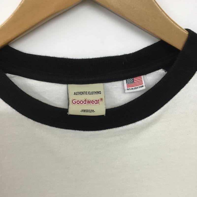 グッドウェア Goodwear カットソー 七分袖 七分丈カットソー クルーネックカットソー ラグラン M 無地 白 / ホワイト / white メンズ USED 古着 中古 10162590