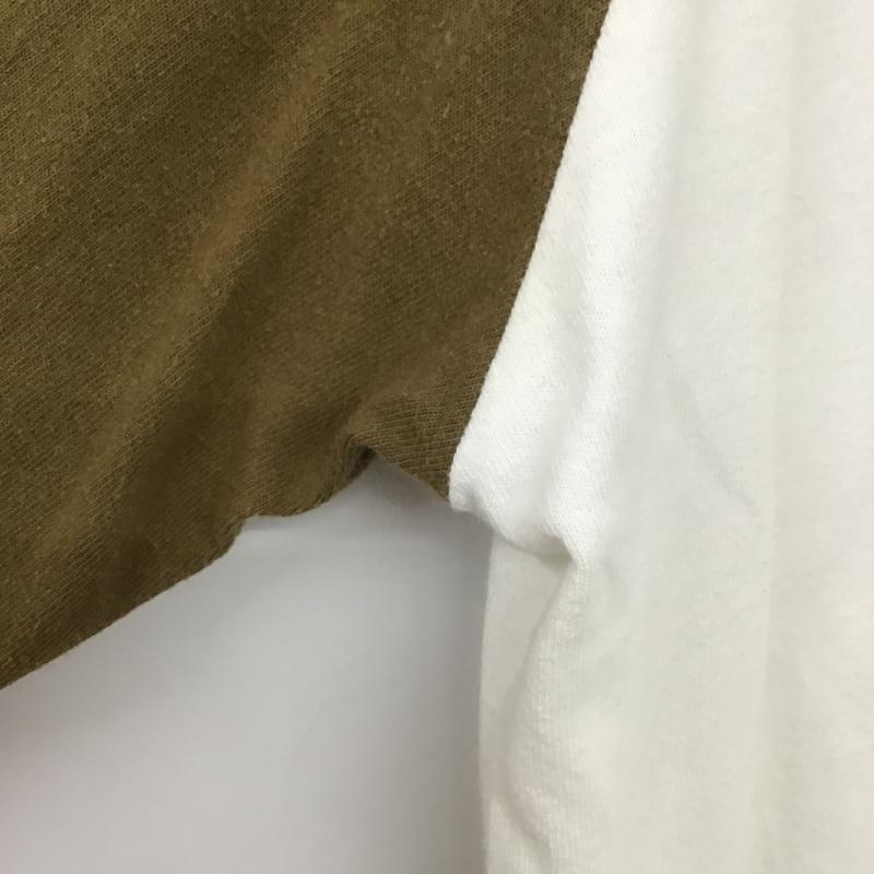 グッドウェア Goodwear カットソー 七分袖 七分丈カットソー クルーネックカットソー ラグラン M 無地 白 / ホワイト / white メンズ USED 古着 中古 10162590