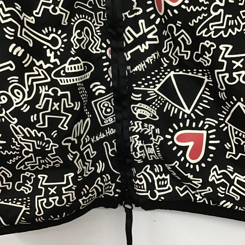 グラミチ GRAMICCI ベスト ベスト ジップアップベスト ノースリーブカットソー アウター S プリント 黒 / ブラック / black メンズ USED 古着 中古 10162592