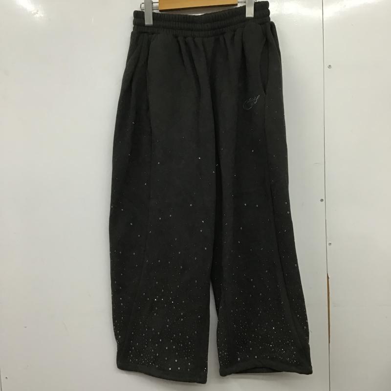 ホッター・ザン・ヘル Hotter than Hell ボトムス ボトムス ラインストーン スウェットパンツ FREE 無地 チャコールグレー / チャコールグレー / レディース USED 古着 中古 10162595