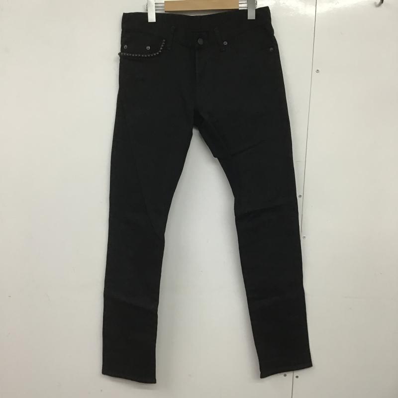 ヒステリックグラマー HYSTERIC GLAMOUR パンツ デニム、ジーンズ デニムパンツ スリムパンツ カジュアルパンツ ストレッチパンツ 32インチ 無地 黒 / ブラック / black メンズ USED 古着 中古 10162598