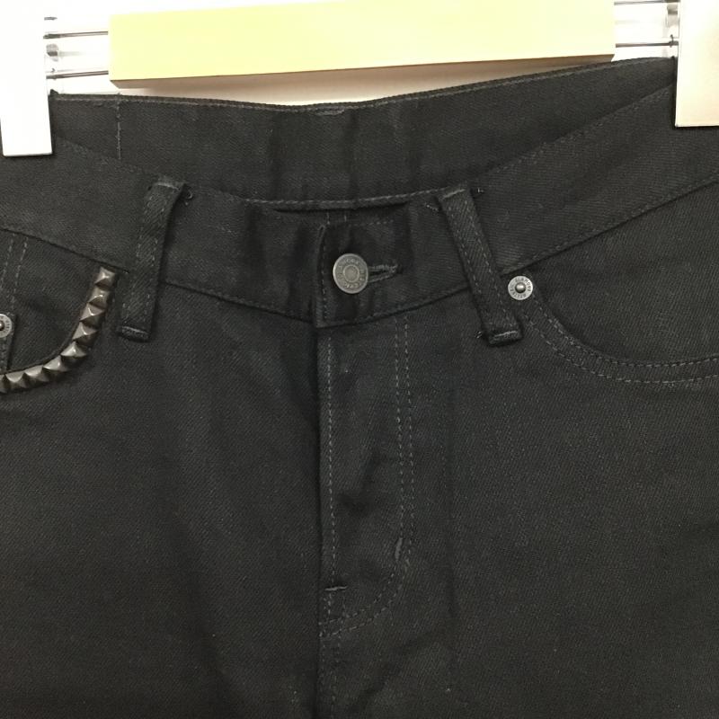 ヒステリックグラマー HYSTERIC GLAMOUR パンツ デニム、ジーンズ デニムパンツ スリムパンツ カジュアルパンツ ストレッチパンツ 32インチ 無地 黒 / ブラック / black メンズ USED 古着 中古 10162598
