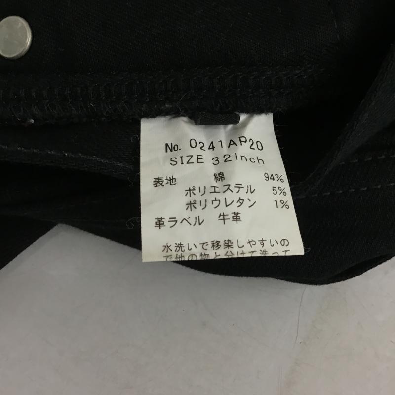 ヒステリックグラマー HYSTERIC GLAMOUR パンツ デニム、ジーンズ デニムパンツ スリムパンツ カジュアルパンツ ストレッチパンツ 32インチ 無地 黒 / ブラック / black メンズ USED 古着 中古 10162598