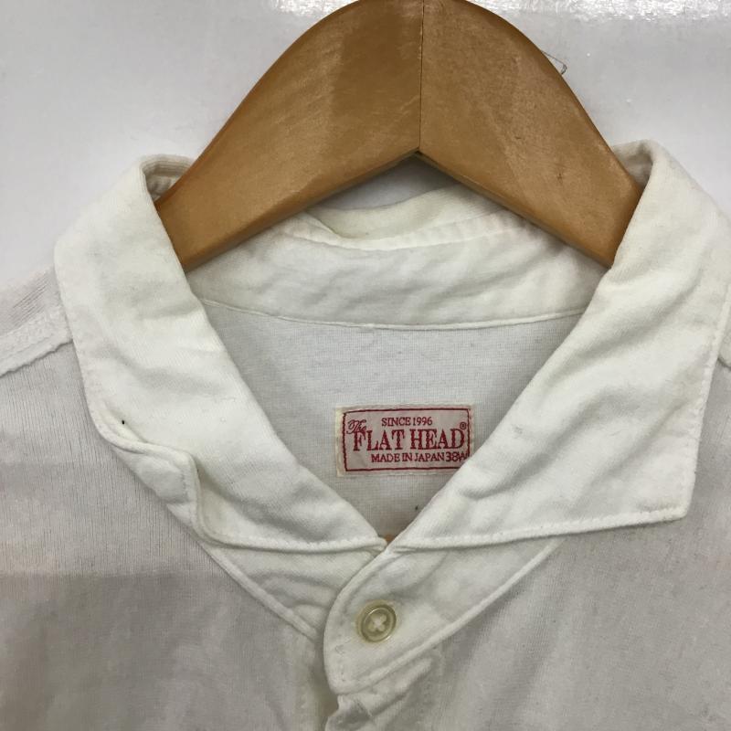 フラットヘッド The Flat Head シャツ、ブラウス 長袖 長袖シャツ 無地シャツ カラーシャツ 38 無地 アイボリー / アイボリー / メンズ USED 古着 中古 10162605