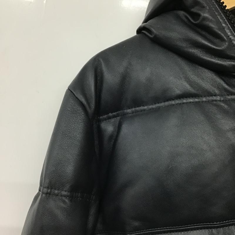 ダルタンボナパルト Dartin Bonaparto ジャケット、上着 ジャンパー、ブルゾン ジップアップジャケット ダウンジャケット パーカー ラムレザー 無地 紺 / ネイビー / navy メンズ USED 古着 中古 10162607