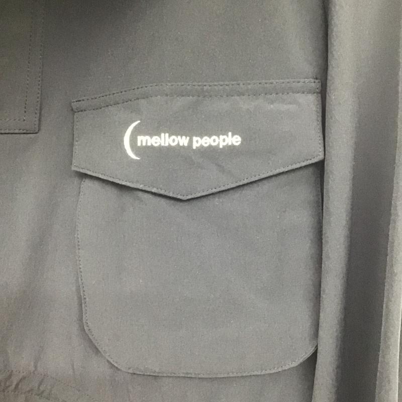 メローピープル mellow people ジャケット、上着 ジャンパー、ブルゾン プルオーバージャケットパーカー アウター 1 ロゴ、文字 黒 / ブラック / black メンズ USED 古着 中古 10162608