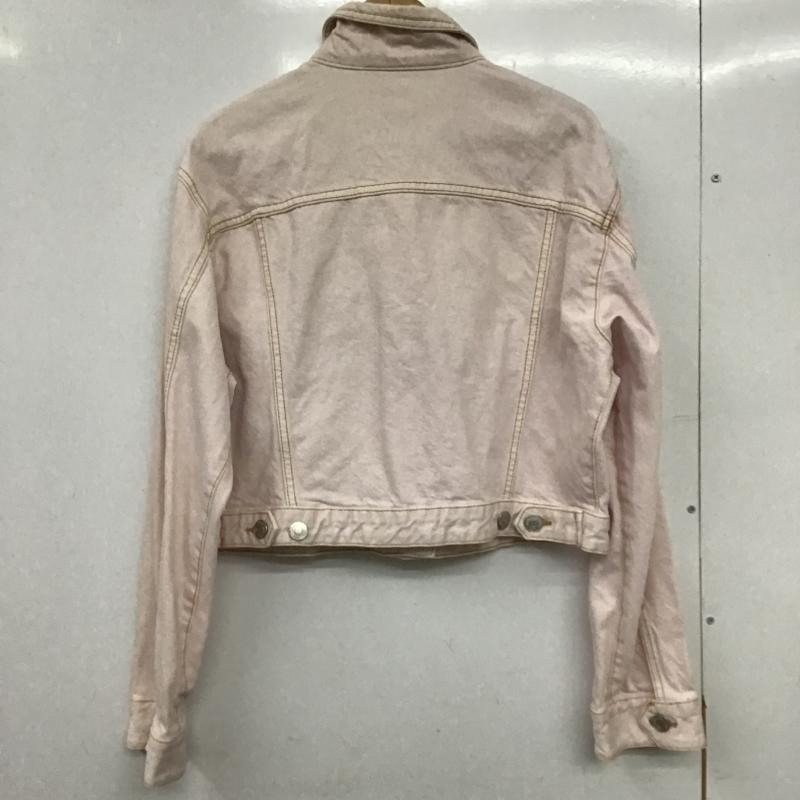 ザラ ZARA ジャケット、上着 ジャケット、ブレザー デニムジャケット Gジャン L 無地 桃 / ピンク / pink レディース USED 古着 中古 10162609